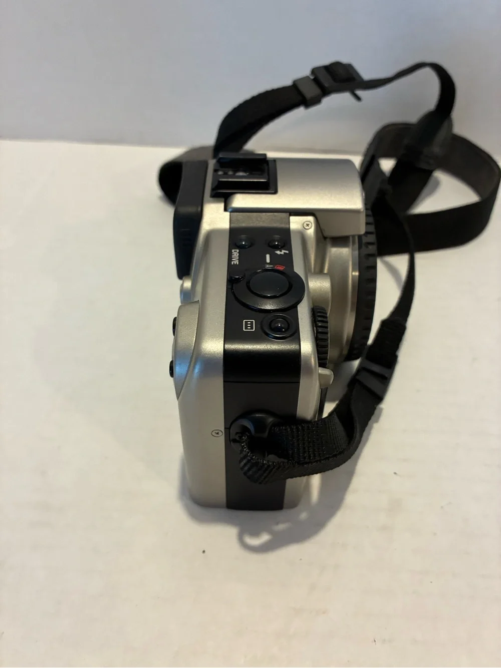 Canon EOS IX E AF 35mm SLR Film Camera Body and flash.